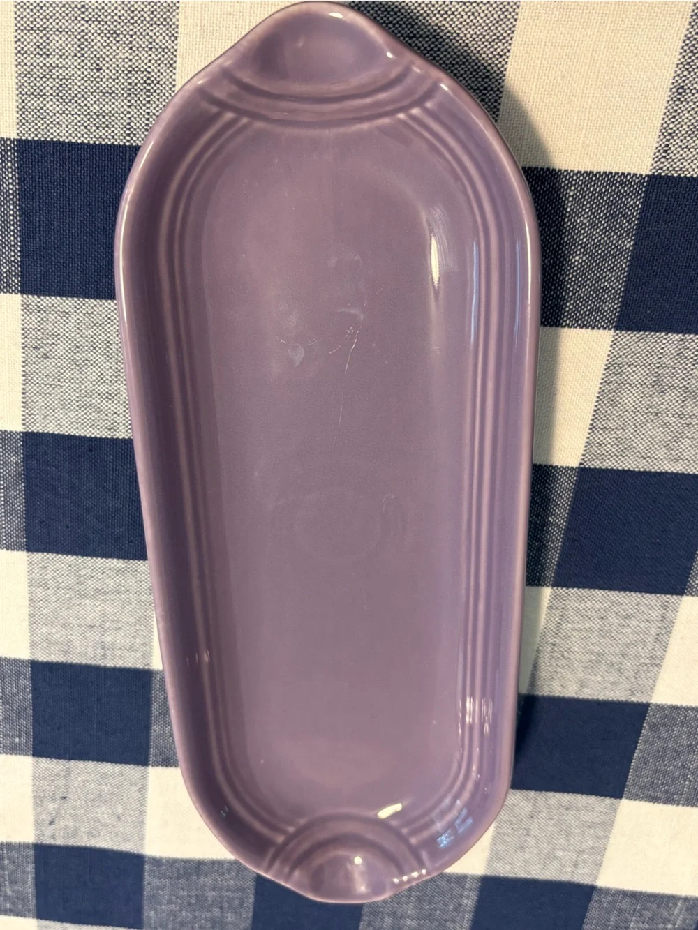 Fiestaware utility or relish tray, Lilac, Fiesta,